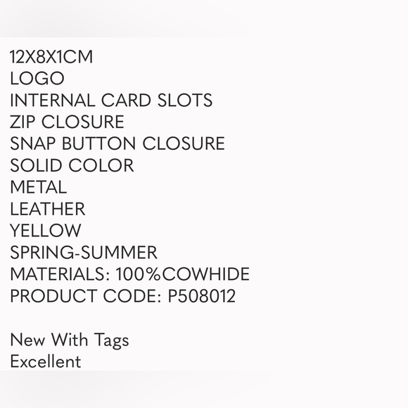 NWT MCM Patricia Zip Card Case, Wallet Yellow With Gold logo - Picture 4 of 4